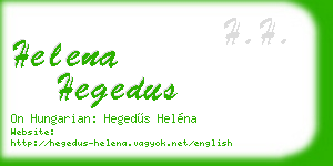 helena hegedus business card